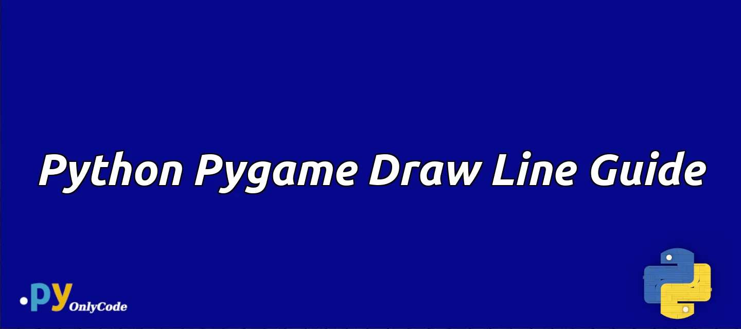 Python Pygame Draw Line Guide